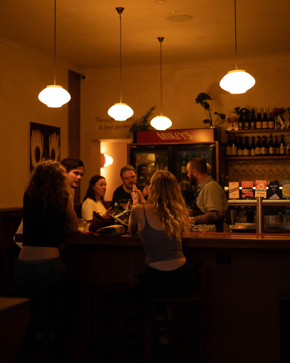 Candid shot at Mikey's Bar, Abbotsford